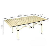 Table pliante portable ultra légère au design moderne pour les repas en plein air, les hôtels, le camping, les barbecues et les pique-niques.