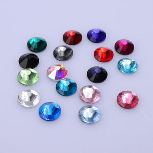 SS50 <span class=keywords><strong>Big</strong></span> <span class=keywords><strong>Size</strong></span> Non Hotfix Strass Custom Flat Bcak Strass Bulk Strass Großhandel für Bekleidungs zubehör - Product Image 1