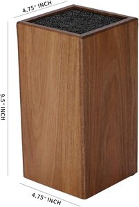 Porte-couteaux multifonctionnel écologique en bois d'acacia moderne avec poils pour accessoires <span class=keywords><strong>de</strong></span> cuisine à domicile - Product Image 3