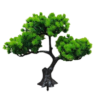 Künstlicher Japanischer Kiefern-Bonsai aus Kunststoff für Heimdekoration, Zen-Garten, Schreibtisch, Festliche Anlässe, Valentinstag, Weihnachten, Neujahr GU YKS008