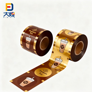 Nouveau design personnalisé de <span class=keywords><strong>film</strong></span> d'étanchéité en rouleau pour emballages plastiques laminés PET CPP BOPP PP pour pots de yaourt et tasses de thé - Product Image 3