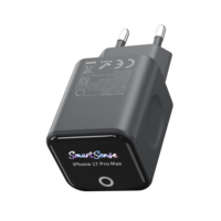 Chargeur mural USB-C 45W avec écran AI, prise EU, adaptateur d'alimentation à charge rapide avec affichage intelligent pour smartphone, tablette, usage quotidien
