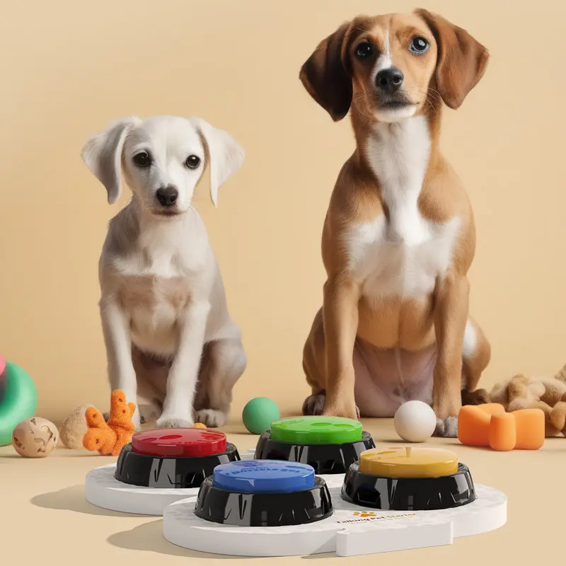 Wholesale Recordable Dog Talking Buttons Pet Interactive Toys For Communication Pet Training