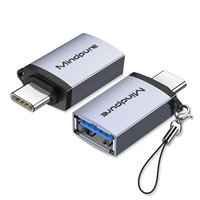 Adaptador Mindpure de Aleación de Aluminio USB-C a USB-A Tipo C OTG USB 3.2 Gen2 para Teléfono Celular Android