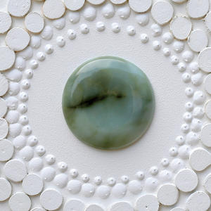 Dipinto Astratto con Cornice in <span class=keywords><strong>Legno</strong></span> Massello, <span class=keywords><strong>Murale</strong></span> 3D, Intaglio in <span class=keywords><strong>Legno</strong></span>, Dipinto Decorativo, Arte Moderna da Parete con Pietra di Giada all'Interno - Product Image 4