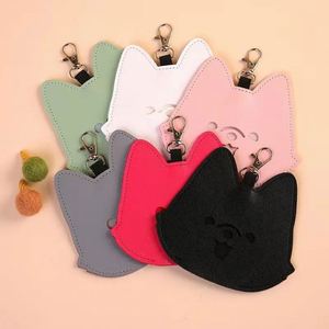 PU <b>Leather</b> Embossed Novelty Cute Cartoon Dog Poop <b>Bag</b> Dispenser Holder Leash Portable Dog Walking Accessories Custom Colors Logo - Product Image 2