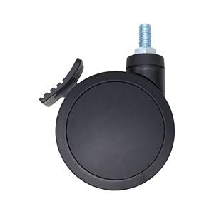 SS Schwarz Farbe All <span class=keywords><strong>Plastic</strong></span> Cabinet <span class=keywords><strong>Caster</strong></span> Rollen rad mit oder ohne Bremse - Product Image 1