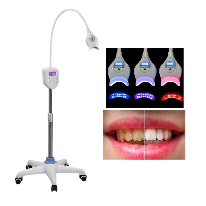 Professional Clinic Medical Dental Bleaching Light Machine 40W Mobile Cold LED Teeth Whitening Unit