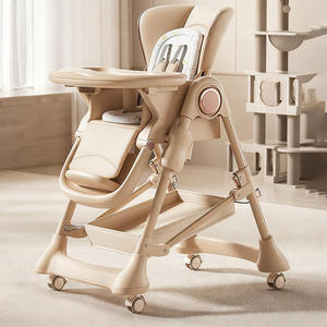 เก้าอี้สูงสำหรับทานอาหารแบบปรับได้สามตำแหน่งสำหรับใช้ในครัวเรือน - Product Image 1