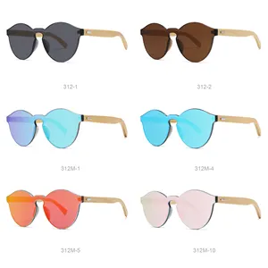 CONCHEN 2023 Fashion Vintage Metal Hinge Mirror Sun Glasses Round Sunglasses Uv400 Sunglasses For Women Men