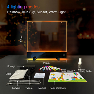 Lampada da disegno in acrilico <span class=keywords><strong>per</strong></span> decorazione regalo <span class=keywords><strong>per</strong></span> bambini luce notturna 3D regalo di compleanno <span class=keywords><strong>per</strong></span> feste natalizie - Product Image 6