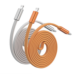 100W USB-C to USB-C Magnetic Self-<b>Coiling</b> Charging <b>Cable</b> 27W PD Braided Fast Data Cord for Phone Tablet Laptop - Product Image 1