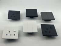 Panel de Pintura para PC Directo de Fábrica, 1/2/3/4 Tomas, para Accesorios Eléctricos, Interruptores y Enchufes de Pared para Hogar y Hotel