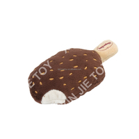 Peluche en coton PP en forme de crème glacée, peluche en forme de crème glacée personnalisable, peluche en forme de crème glacée au chocolat avec OEM ODM