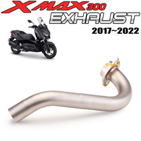 Système d'échappement de moto en acier inoxydable, tube de liaison intermédiaire, ligne d'échappement pour scooter Yamaha X-MAX 300 xmax300 2017-2022