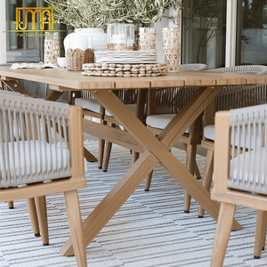 <span class=keywords><strong>Ensemble</strong></span> <span class=keywords><strong>de</strong></span> salle à manger d'extérieur en teck pour <span class=keywords><strong>8</strong></span> <span class=keywords><strong>personnes</strong></span>, <span class=keywords><strong>table</strong></span> <span class=keywords><strong>et</strong></span> chaises <span class=keywords><strong>de</strong></span> <span class=keywords><strong>jardin</strong></span> - Product Image 4