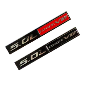 5.0L Coyote V8 标志贴纸 3D 发动机卡车徽章贴花 适用于福特 F-150 GT 车辆 可定制金属改装批发 - Product Image 4