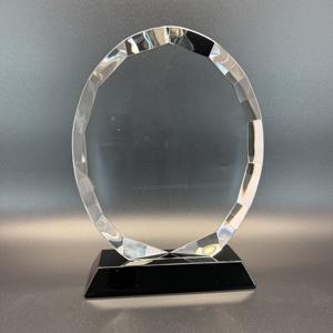 निर्माता थोक खाली स्पष्ट क्रिस्टल ट्रॉफी अनुकूलित लोगो लेजर उत्कीर्णन क्रिस्टल ग्लास ट्रॉफी पुरस्कार - Product Image 1