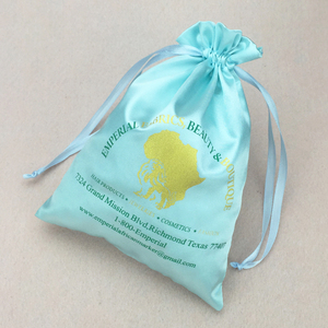 Small Satin Pouch <b>Bag</b> for Jewelry with Custom Logo High Quality Recyclable Soft Reusable Drawstring Dust <b>Bag</b> for <b>Hats</b> & Clothes - Product Image 6