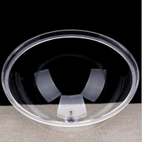 Couvre-gâteau en plastique PS transparent écologique pour buffet de restaurant, diamètre 26 cm, boîte alimentaire de table pour biscuits et desserts