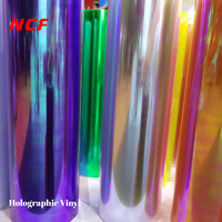 Venta directa de fábrica vinilo mate brillante vinilo holográfico colorido corte pegatina autoadhesivo rollo de vinilo para plotter