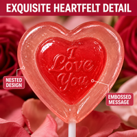 Bonbons durs en forme de cœur certifiés Halal BRC, imprimés « Je t'aime », en pot, pour la Saint-Valentin, cadeaux pour les fêtes