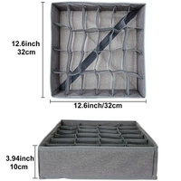Boîte de rangement pliable multifonctionnelle en tissu non tissé à 24 compartiments pour armoire et salon – Chaussettes et soutiens-gorge – Vente directe fabricant