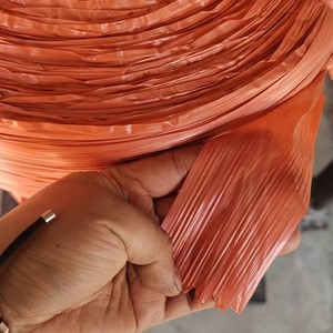 PP Strapping Band 0.5-1.5mm <b>Thickness</b> 9-12mm Width Durable Manual Packing <b>Rope</b> Red Color - Product Image 1
