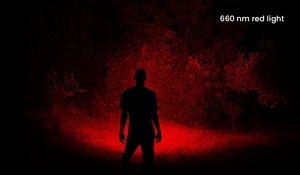 H25lr LED 90 cao CRI có thể sạc lại không thấm nước Đèn pha mạnh mẽ sáng trắng ánh sáng + Red 660nm Đầu đèn pin - Product Image 4