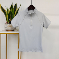 Nouvelle Collection de Vêtements d'Équitation à Manches Courtes pour Femmes, T-Shirts d'Équitation, Couches de Base, Hauts pour Femmes
