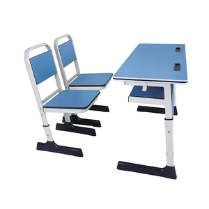 Factory supply student desk and chair University Classroom School Furniture Table With Chair