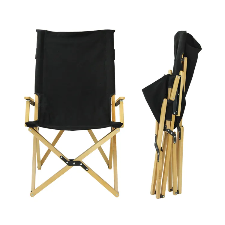 Складное маленькое деревянное кресло Tianye для кемпинга, металлические детали, уличный с деревянным подлокотником для рыбалки