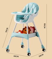 Chaise haute pour bébé, chaise à manger pour enfants, chaise à manger 3 en 1 pour enfants, OEM, vente chaude