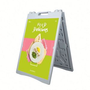 Outdoor Double-Sided A-Board <b>Poster</b> Stand Water Injection Plastic KT Board Display Stand for Advertising and Promotions - Product Image 1