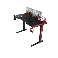 Bureau de jeu Offre Spéciale pour PC Gamer Table de jeu Bureau PC avec bureau d'ordinateur RVB avec porte-gobelet