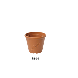 <span class=keywords><strong>Maceta</strong></span> Pequeña de Terracota y Plástico Verde. Diseño Cónico con Relieve de Hojas, <span class=keywords><strong>Maceta</strong></span> para Flores de Jardín para Decoración de Oficina y Exteriores. - Product Image 1