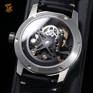 Servicios de Fabricación de Relojes de Pulsera de Lujo con Diseño Esqueletizado, Mecánicos, Automáticos, de Cuero, Personalizados OEM - Product Image 4