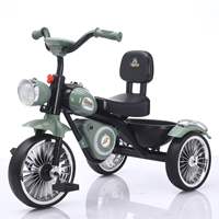 Adorable mini-vélo unisexe pour enfants, tricycle en plastique pour enfants de 5 à 7 ans, jouet à roulettes avec musique et éclairage, vente à prix réduit en Chine