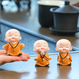 Juego de Figuras de Monjes Pequeños Ruijie, Adorno de Resina para Escritorio de Oficina en Casa, Decoración Feng Shui, Decoración para Sala de Estar - Product Image 4