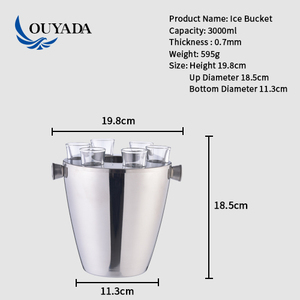 Hielera de Acero Inoxidable de 3L 8L 10L 12L Personalizada Directo de Fábrica, Ecológica, para Cerveza, <span class=keywords><strong>Bacardi</strong></span> y Frutas - Product Image 5
