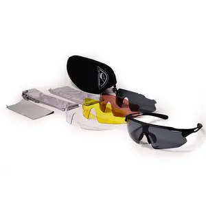 HUBO 502 best cycling sunglasses with 5 interchangeable lens polarized Uv 400 protection custom logo sport glasses men
