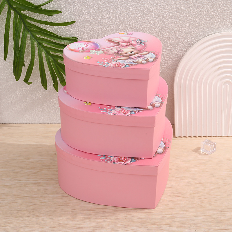 Pink-little bear-three-piece set