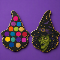 Palette de fards à paupières personnalisée, multicolores, haute pigmentation, waterproof, longue tenue, mat, scintillant, pailleté, cosmétiques pour Halloween