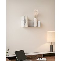 Étagère murale multifonction en métal Magnus 45 cm, acier thermolaqué mat, style industriel moderne, pour salon, cuisine, montage mural