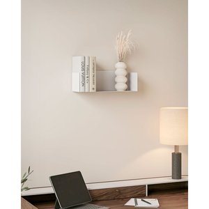 Estante de Pared Multifuncional de Metal Magnus de 45 cm, Acero con Recubrimiento de Polvo Mate, Estilo Moderno Industrial para Sala de Estar o Cocina - Product Image 2