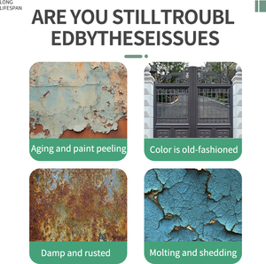 Deqi chất lỏng nước dựa trên kim loại sơn chịu thời tiết Acrylic kim loại mái sắt phủ gỉ sơn tân trang - Product Image 5