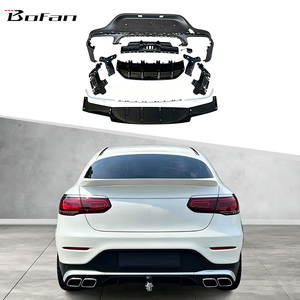 Diffuseur arrière style GLC63 AMG pour Benz <span class=keywords><strong>GLC</strong></span> Coupé C253 2016-2022, montage direct, non peint, PP+ABS - Product Image 1