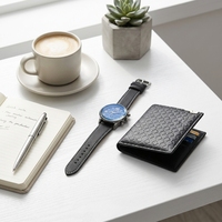 Vente flash - Coffret cadeau montre et portefeuille pour homme personnalisé avec boîte cadeau pour cadeaux promotionnels, cadeaux d'affaires, vente au détail, dropshipping, vente en gros