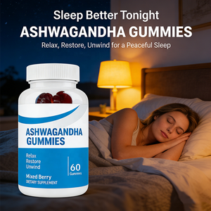 Gomitas de Ashwagandha Orgánicas Halal OEM, Suplemento de Ashwagandha para Ayudar a Reducir el Estrés, Aumentar la Energía y la Relajación - Product Image 4