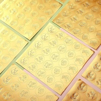 Autocollants Cœur Dorés Gaufrés Personnalisables et Durables (25/100 pièces) – Étanche, pour Fermeture d'Enveloppes, Invitations de Mariage, Bougies